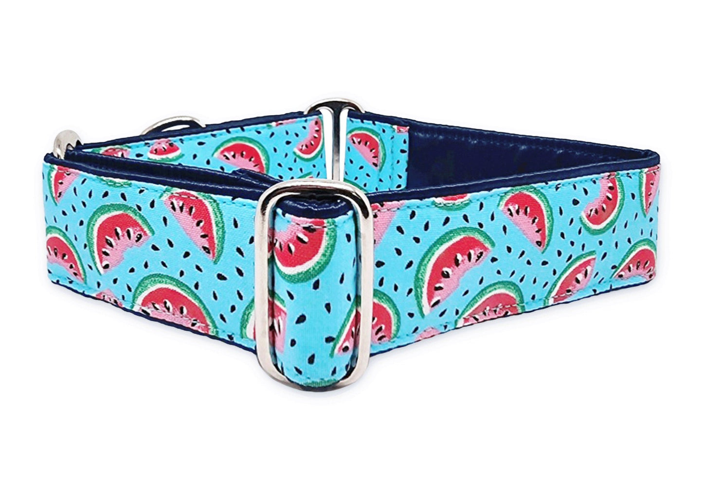 1.5 Inch Wide Watermelon Slices Dog Collar by The Hound Haberdashery