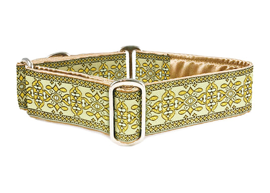Image of Gold/Creme Cashel Dog Collar by The Hound Haberdashery