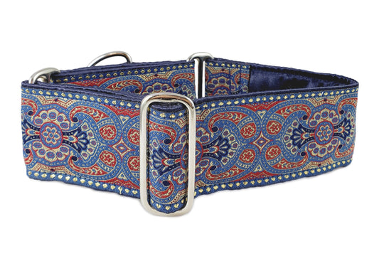 2 Inch Wide Americana Marseilles Dog Collar by The Hound Haberdashery
