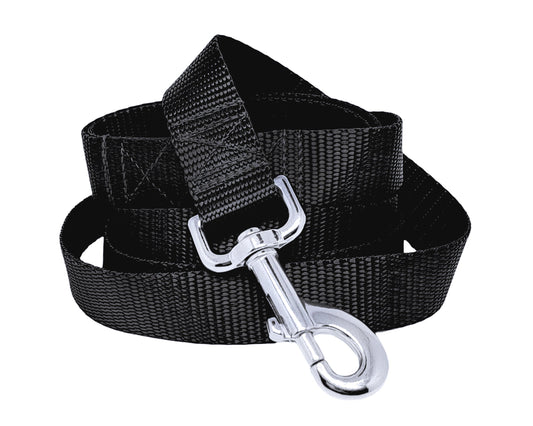 Black Nylon Dog Leash by The Hound Haberdashery